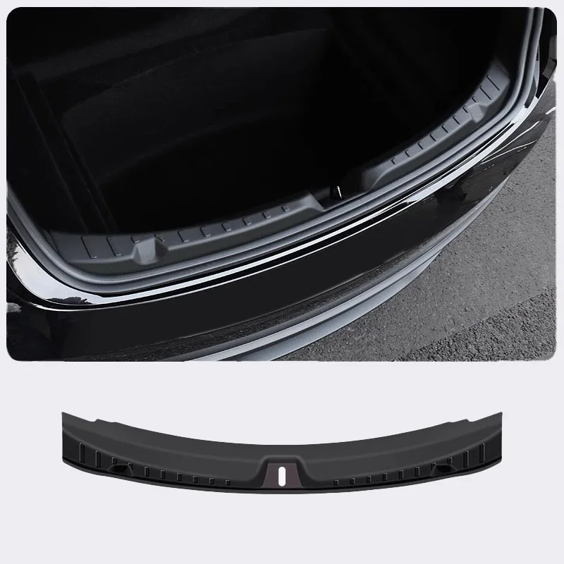 Rear Bumper Protector Sill Trim For Tesla Model 3 Y Highland Juniper 2025 Trunk Door Guard Strip Car Interior Exterior Accessory