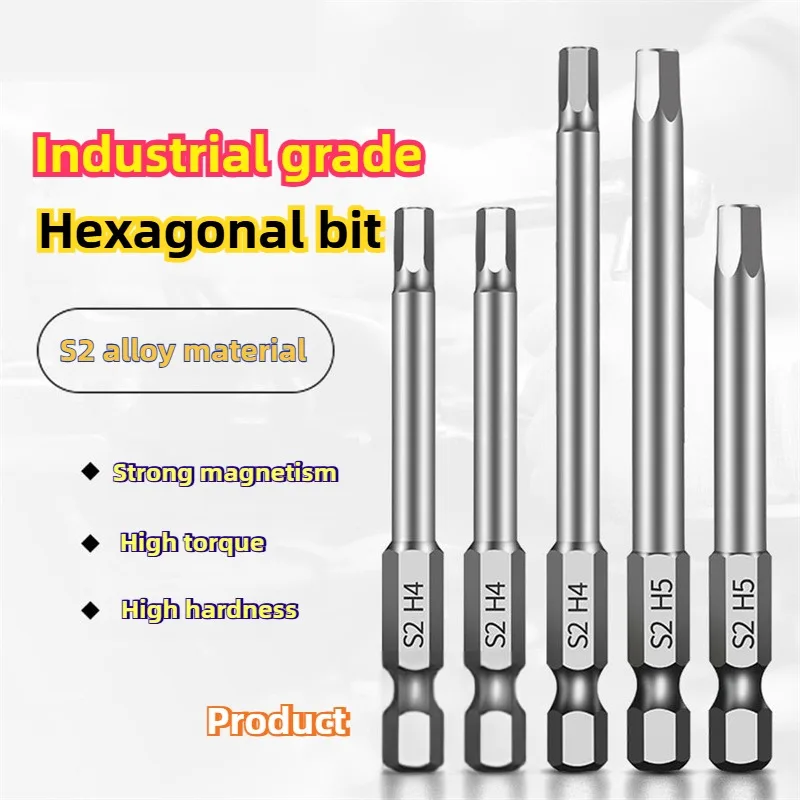 

Magnetic Hex Key Screwdriver Set S2 Steel 1 4 Inch Shank H1 5 8mm Hex Bit For Electric Drill Hand Tools