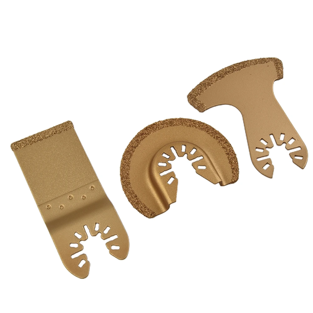 3PC Diamonds Oscillating Saw Blades Multi Tool Saw Blades For Rough Sanding Fillers Tile Ceramics Electric Accessories Multitool