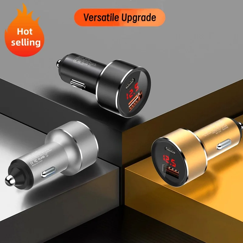 سيارة ولاعة السجائر تحويل المكونات شحن سريع نموذج عالمي #6