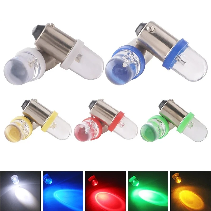 50X BA9S 1893 1895 Bulb DC 6V 6.3V GE 44 47 755 756 Bulbs for Pinball Machine Toy Car Lights 6V 1847 LED Flashlight