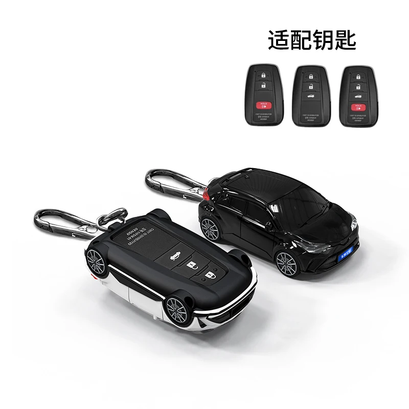 For CHR Car Styling for Toyota Prius Camry Corolla CHR C-HR RAV4 Land Cruiser Prado Smart Remote Car Key Case Cover Holder Fob