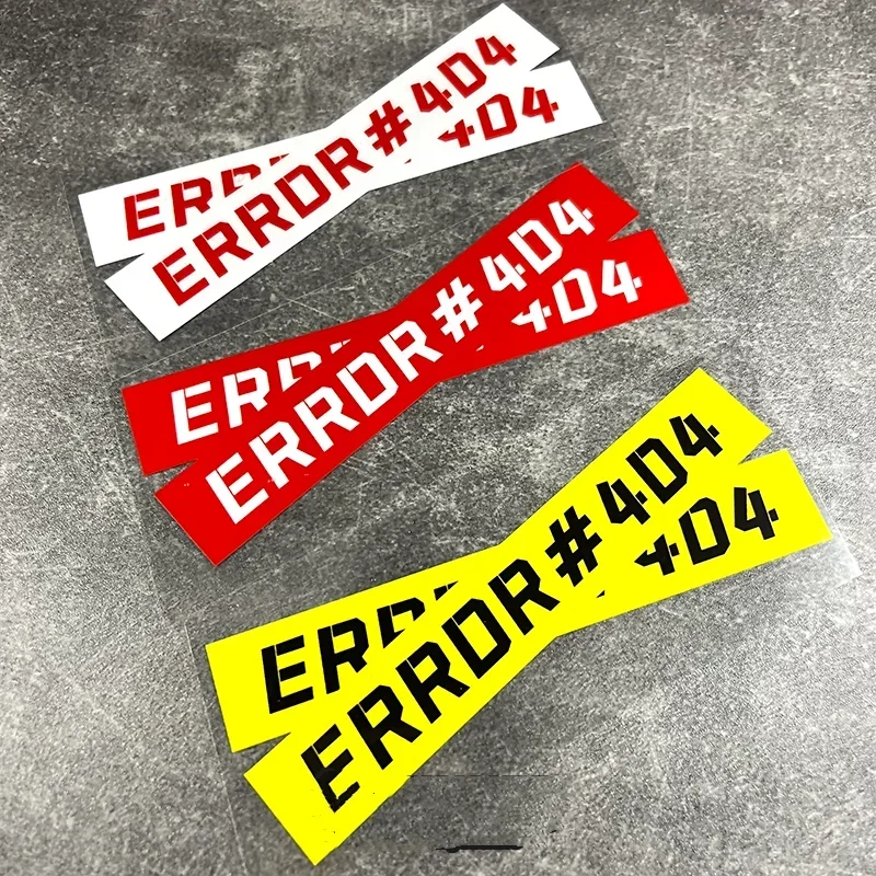 1pc 2D Flat ERROR 404 No Signal Vinyl Sticker, Waterproof Decal for Car Truck Motorcycle Helmet Window Decor, Holiday Gift