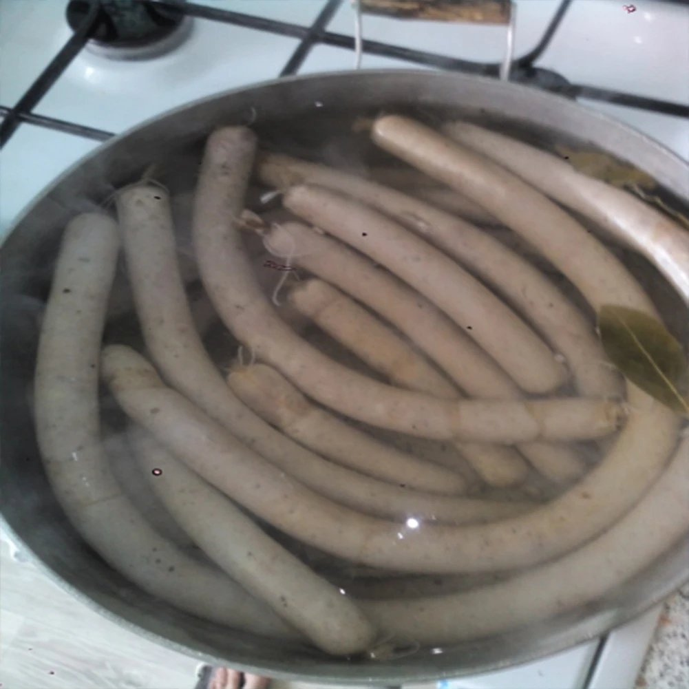 9 قطعة/الحقيبة إجمالي 2.7 متر قطر 15 مللي متر السجق أنبوب الغلاف ل صانع السجق ماكينة سجق أدوات التعبئة والتغليف غير صالح للأكل أغلفة