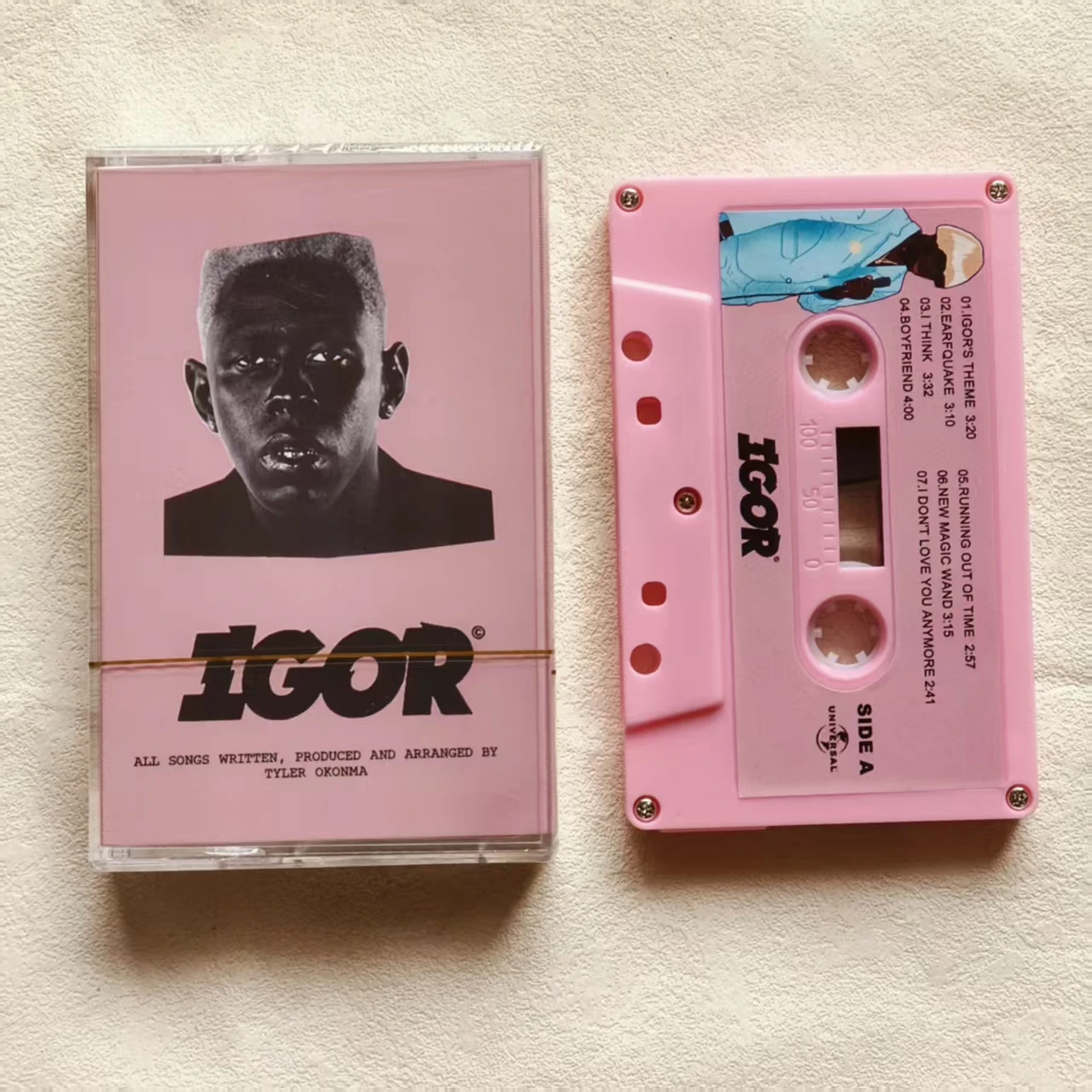 Álbum IGOR rosa, no te amo, casetes Tyler The Creator, cinta musical, grabadora de Cosplay, Walkman, caja de rastas sonoras para coche