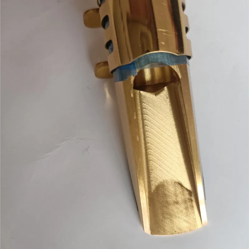 Gold-plated brass E Flat Baritone Saxophone mouthpiece 5-9