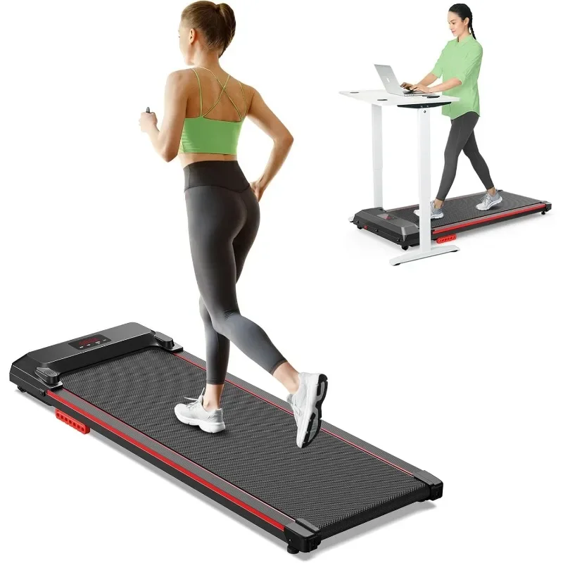 Portable Treadmills for Home/Office, Walking Pad Treadmill with Remote Control, LED Display Under Desk Treadmill