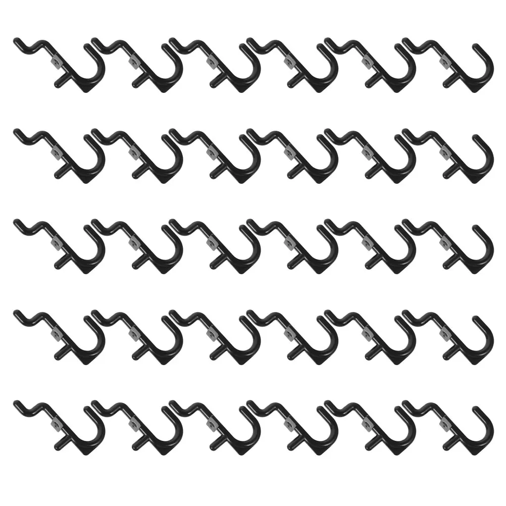 

40 Pcs Hole Plate Hook Hooks for Pegboard Hanging Pegs Shelf Plastic Garage Bin