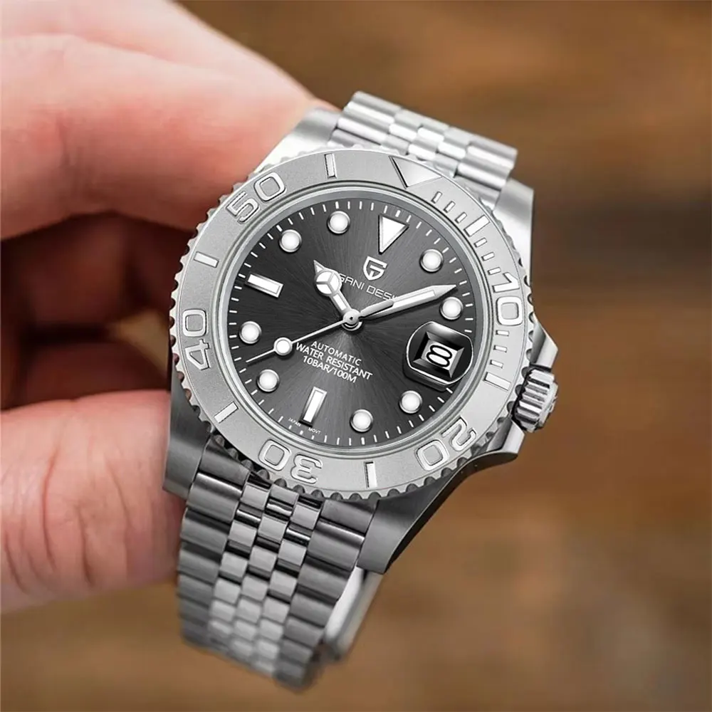 

Мужские часы для дайвинга PAGANI DESIGN, 40 мм, роскошные механические наручные часы, автоматические часы, сапфировое стекло, водонепроницаемые часы для мужчин, 100 м