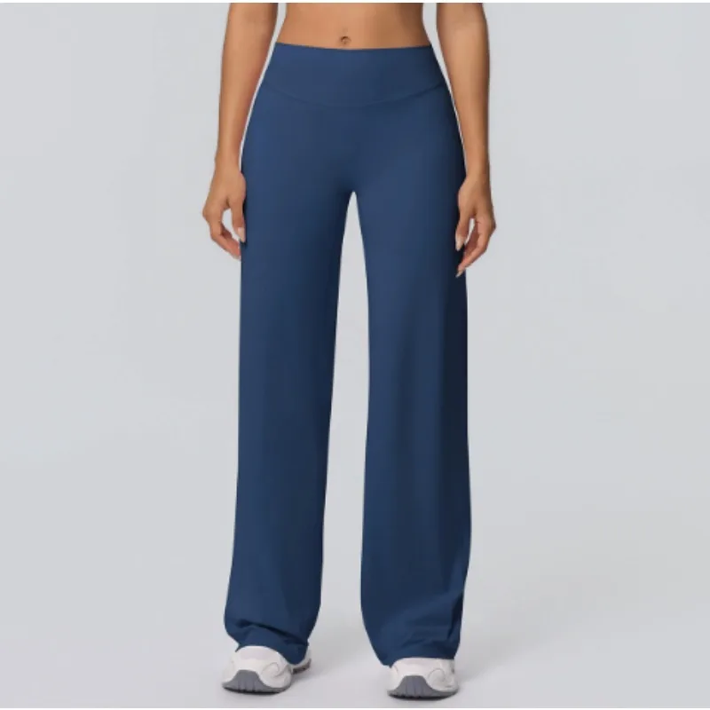 Yoga Flared Pants Women Sexy High Waist Wide Leg Pants Gym Fitness Bell Bottom Trousers Sports Flared Pants Latin Dance Trousers