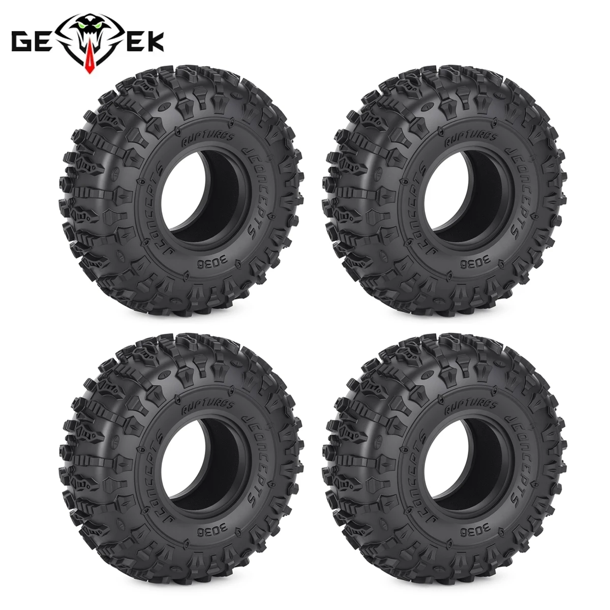 123mm 1.9 Inch Rubber Tyre Wheel Tire for 1/10 RC Crawler Traxxas TRX4 TRX6 Axial SCX10 AXI03007 90046