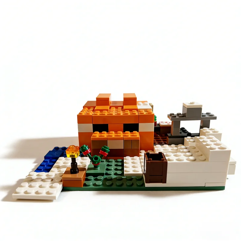 148개 MOC 마이 월드 고양이 집 대체 조립 모델 블록 장난감 크리스마스 선물 건축 DIY 조립 창의적 아이디어