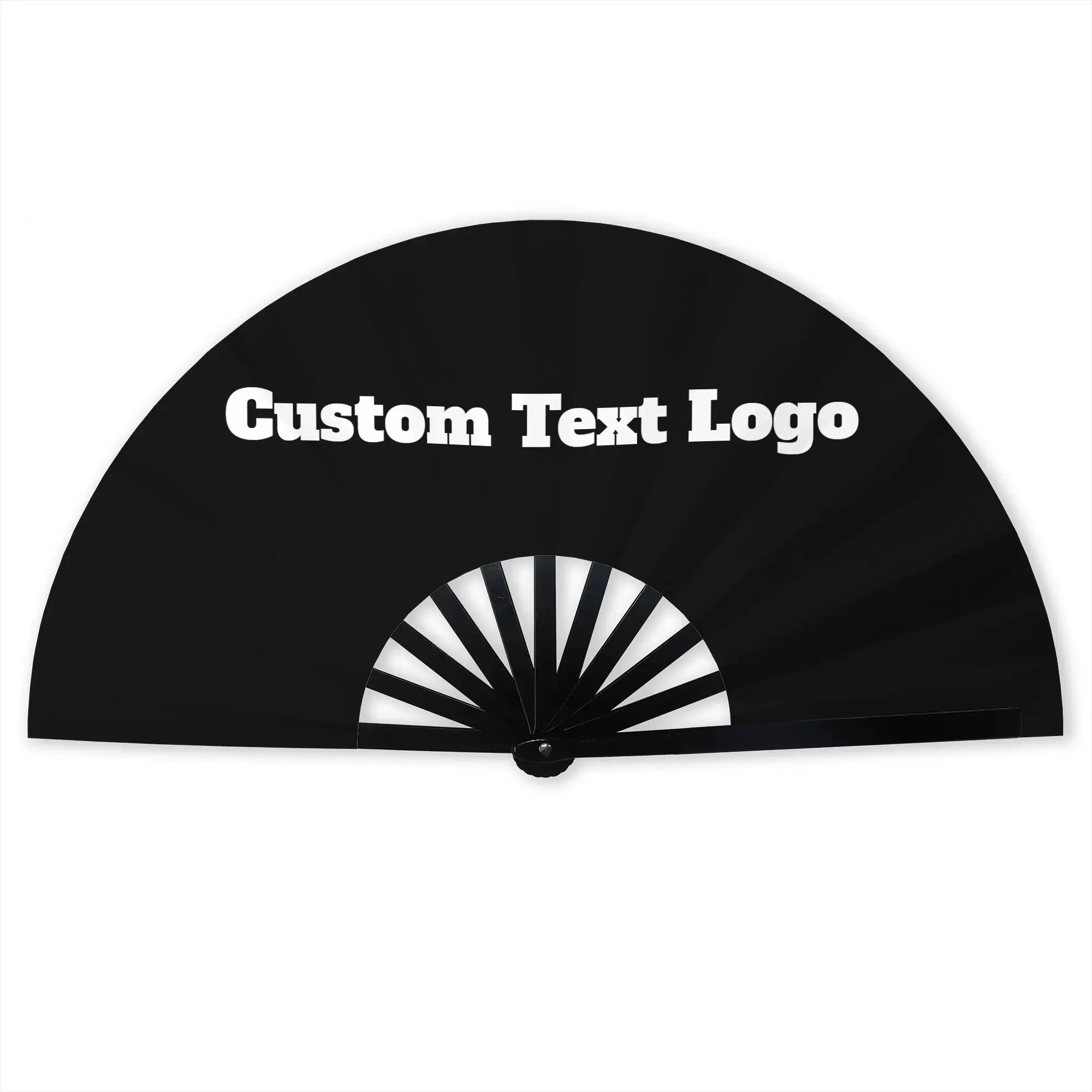 Custom Text Logo Traditional Folding Fan Chinese Style  High-Quality Polyester Fans Gift  Exquisite Decorative Hand Fan