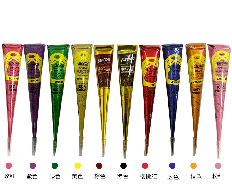 Henna Henna Tattoo Milk Semi-Concealer Waterproof Tattoo Cream Indian Hand Painted Tattoo Cream Color Color Material
