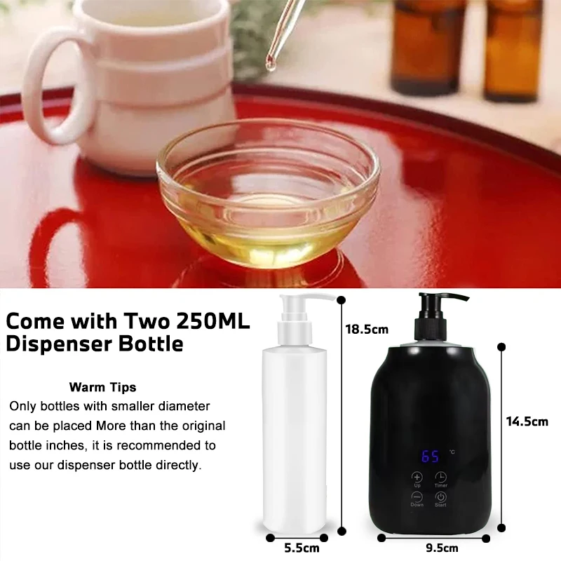 NEUE Ätherische Öle Heizung LED Display Temperatur Einstellen Einzelnen Massage Öl Flasche Wärmer Massage Öl Heizung