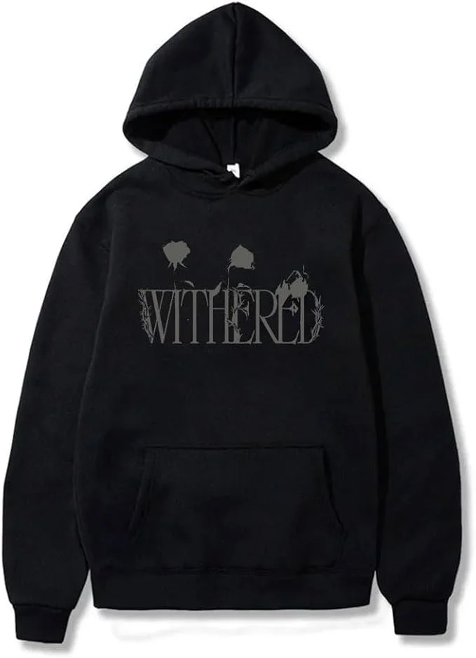 D4vd Withered Logo Bluzy z kapturem 2025 Tour Merch Pullovers Kobiety Mężczyźni Moda HipHop Streetwear Bluzy z długim rękawem