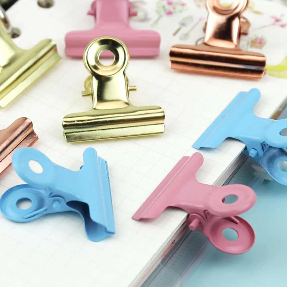 

12Pcs Food Sealing Clips Plastic Portable Dampproof Sealing Clips Snacks Food Clip(Light Green + Dark Blue + Pink )