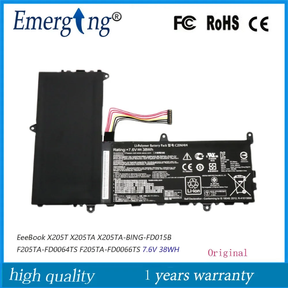 

7.6V 38WH Laptop Battery C21N1414 For ASUS EeeBook X205T X205TA X205TA-BING-FD015B F205TA-FD0064TS F205TA-FD0066TS