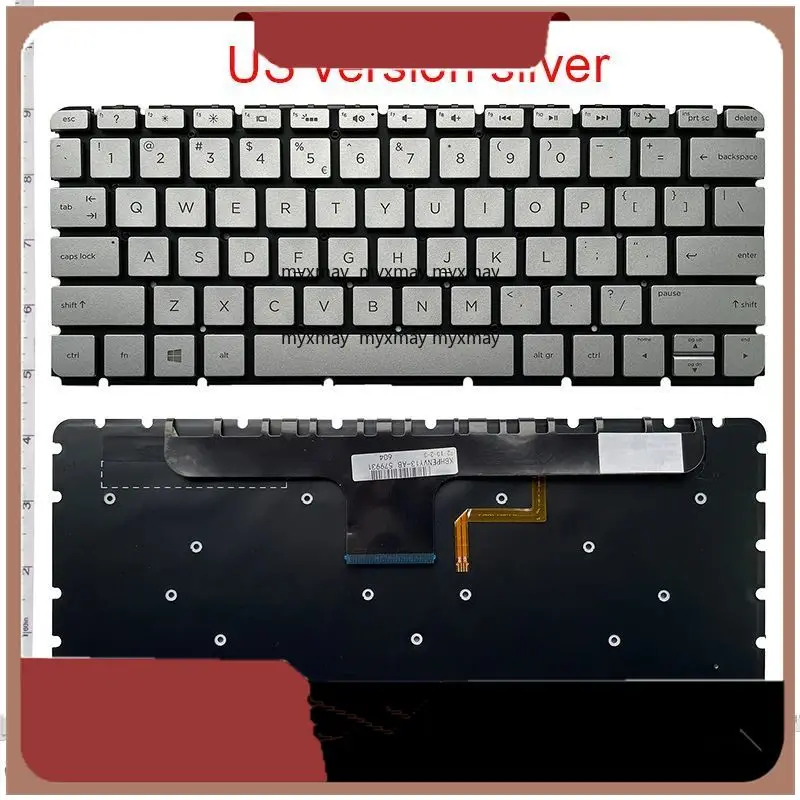 

NEW FOR HP ENVY 13-AB 13-AB105TX 13AB024TU 13-ab023TU 13-ab026TU laptop US backlit keyboard silver