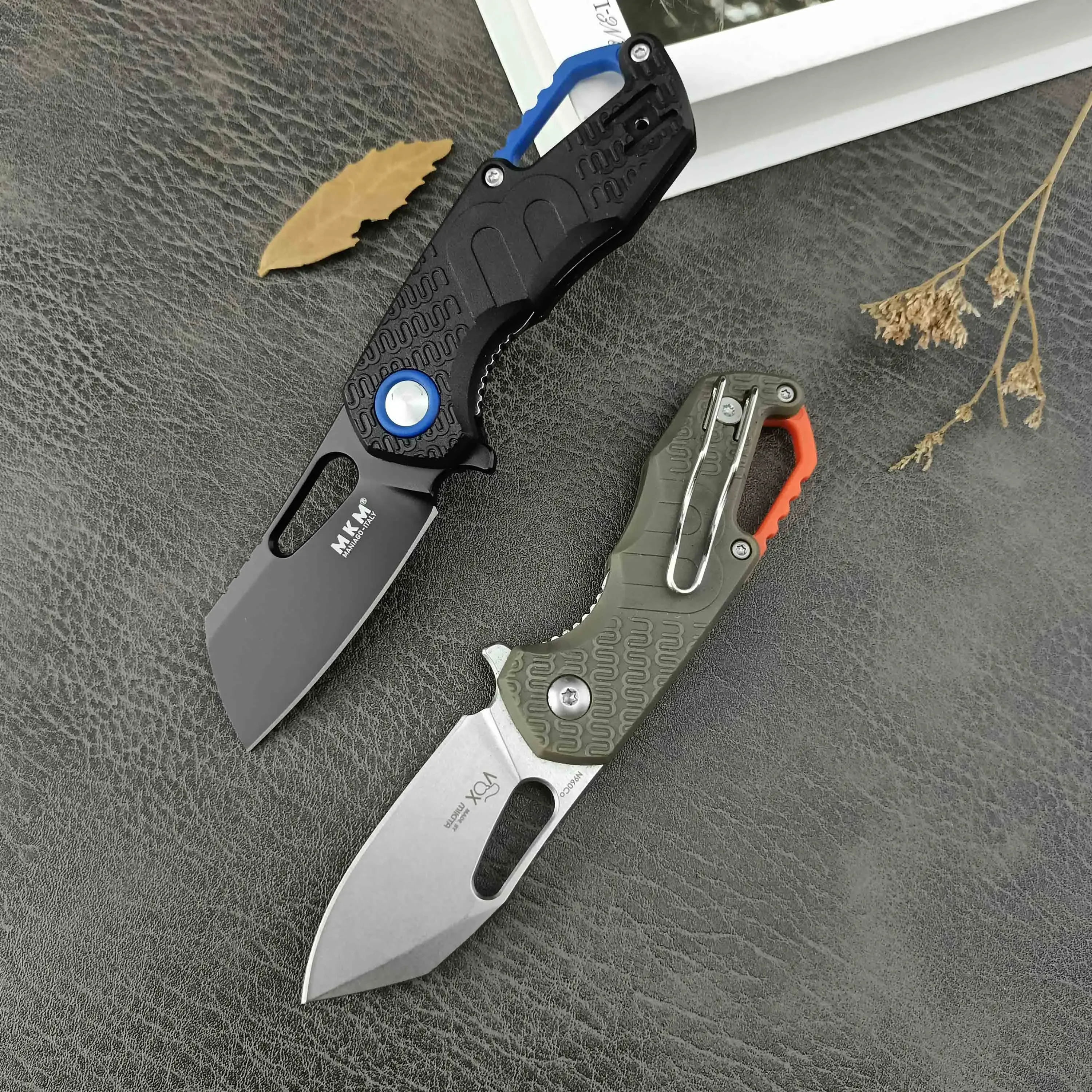 MKM F0332 Jackknife 8Cr13Mov Blade Nylon fiber handle Outdoor Camping Hiking Mini EDC Tactical Hunting knife Fishing tool knife