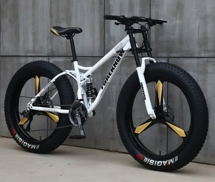 26 pouces en alliage d'aluminium 4.0 gros vélos VTT gros vélo/cinq lames Fatbike VTT freins à disque vélo de neige