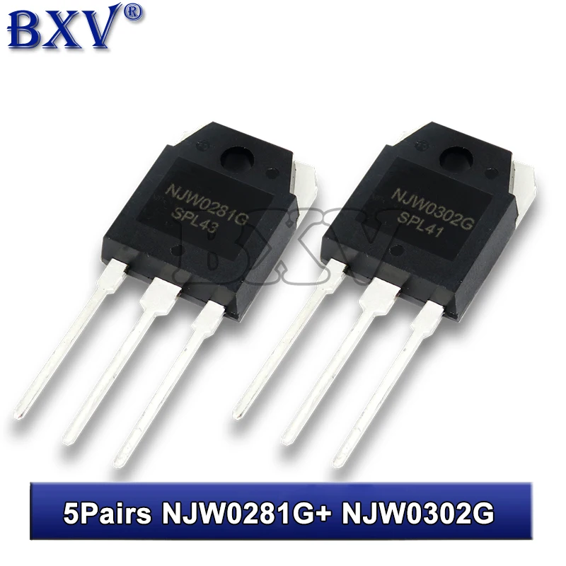 10PCS NJW0281G NJW0302G TO-3P NJW0281 NJW0302  TO3P Triode (NJW0281+NJW0302) Each 5PCS