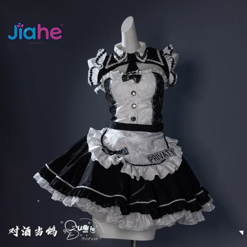 Gam diosa de la victoria: Nikke Privaty Cosplay disfraz de Privaldi sirvienta femenina vestido de Lolita conjunto de accesorios de corbata fiesta de Halloween nuevo uniforme