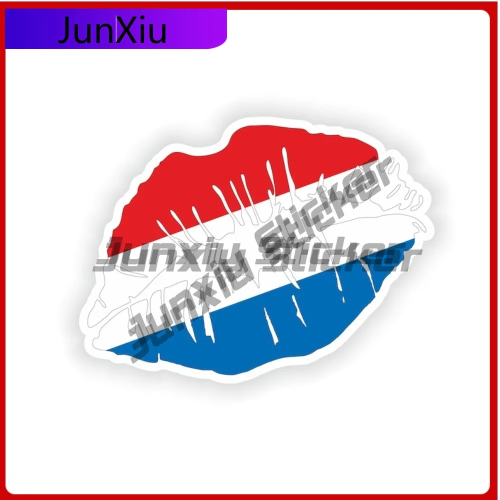 

Netherlands Art Funny Motorcycle Anti Scratch Sticker Accessory Vinyl Lips Funny Anti Travel Decal Weatherproof Anime