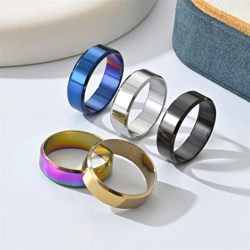 6 Colors Classic 8mm Tungsten Mens Ring Surface Brushed Stainles Steel Ring for Women Wedding Band Couples Jewelry Accessories