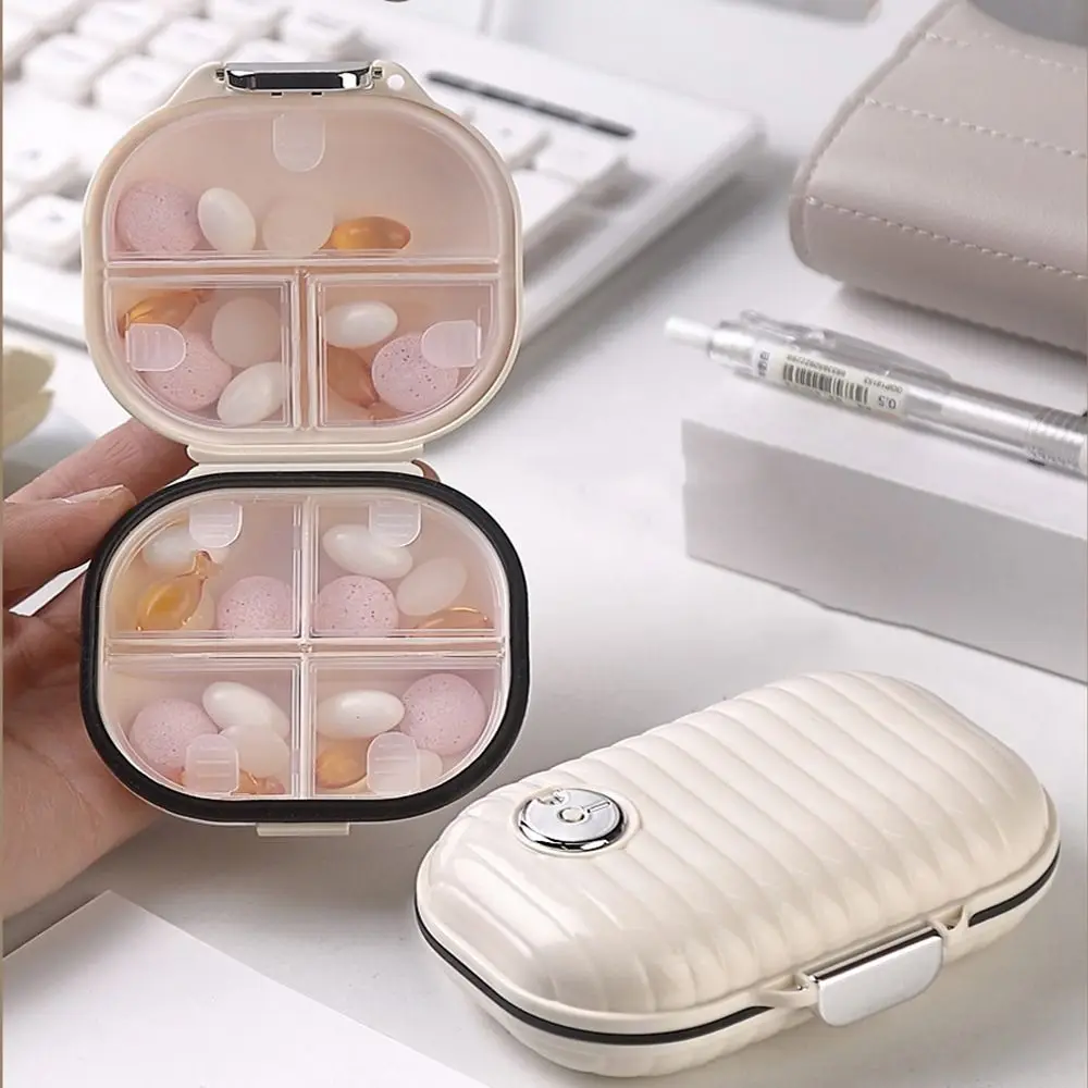 

Silica Gel Weekly Pill Case Dustproof Sealed Against Moisture Mini Medicine Box Durable Lightweight Pill Container Organizer