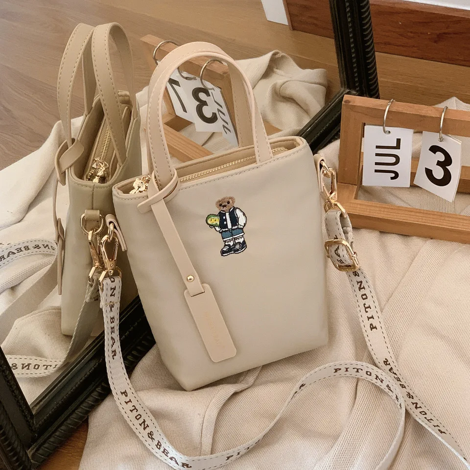 

New Women's Stylish Simple Canvas Tote Bag - Trendy, Portable Mini Cute High-End, Shoulder Bag for Commute, Travel & Shopping