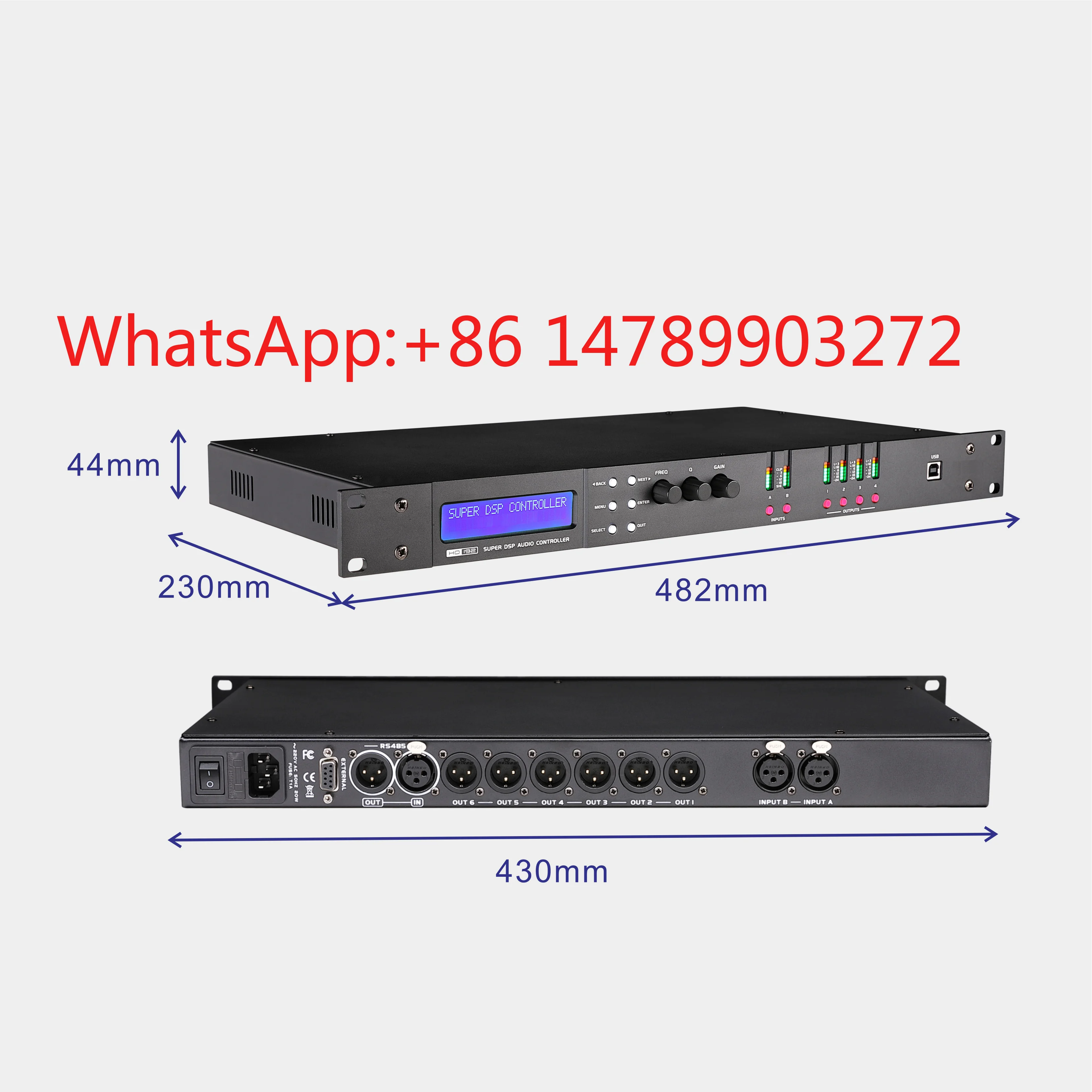 

Intelligent Noise Suppression DSP Processor Stage Live Clear Sound Equipment