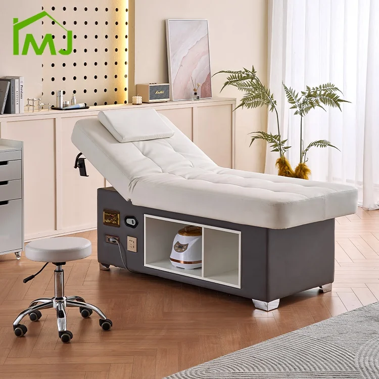 

Salon Backrest Lift Beauty Thai Height Adjustable Massage Table Headspa Bed