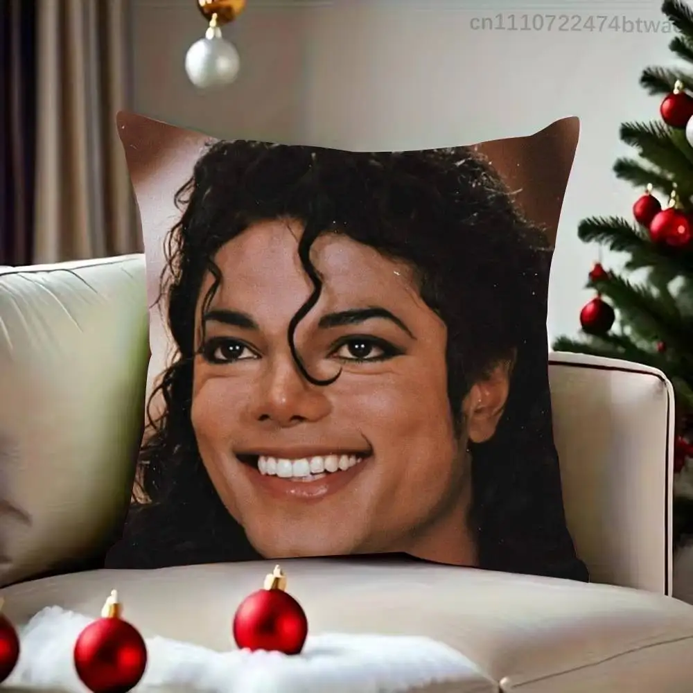 Dance King Michael Jackson MJ Pillow Case For Living Room Bedroom Hotel Pattern Printed Cushion Cover Decorations and Protector
