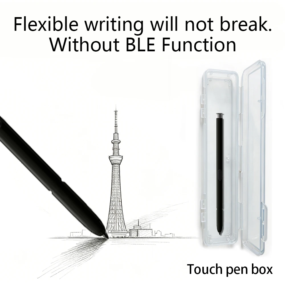 Für Samsung Galaxy S24 Ultra SM-S928B SM-S928U SM-S928W Stylus-Stift Touch S Pen Ohne Bluetooth & Zusätzliche Stiftspitzen & TPU-Handyhülle – Detail 2