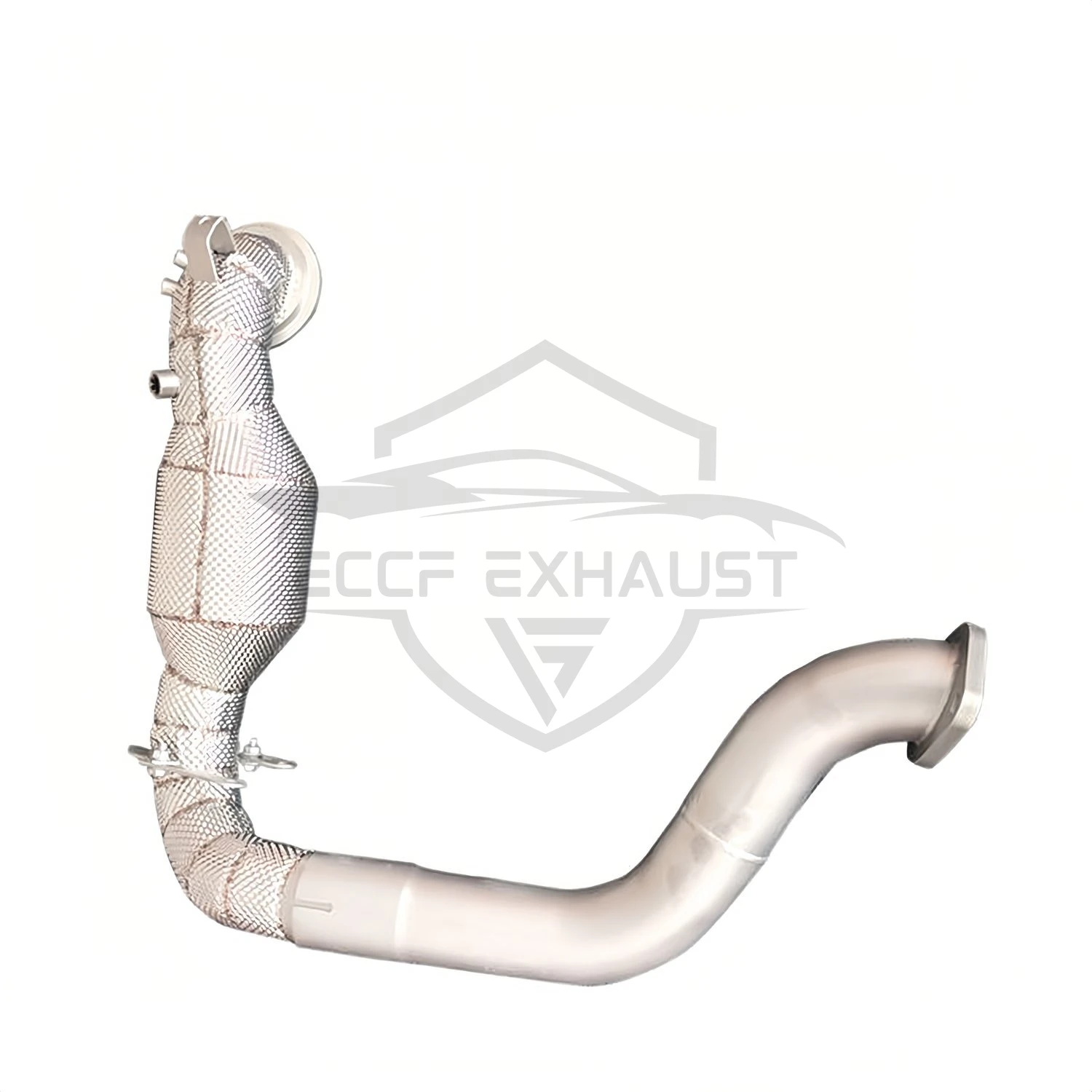 

Stainless Steel Sports Downpipe With Heat Shield For Mercedes A35 2.0T Aggressive Exhaust Sound High Flow Performance Upgrade