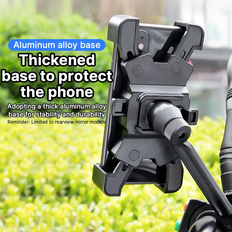 

360° Rotatable Electric Bicycle Phone Holder for iPhone Xiaomi Riding MTB Bike Moto Motorcycle Stand Bracket Non-slip Cycling