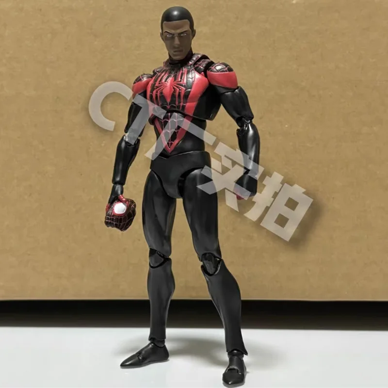 New Ct Manga Version Spiderman Miles Morales Action Figure Mafex 092 Ultimate Comics Spider-Man Shf Figure Ko Figurine Toys Gift