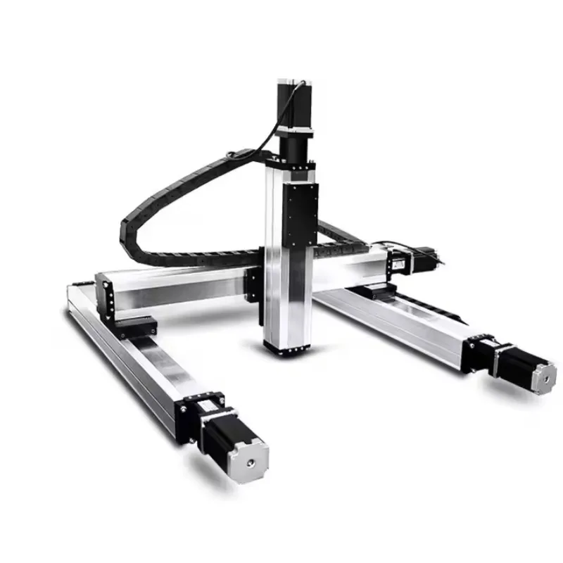 Umot atacado sistema de movimento linear guia de trilho linear vertical mesa xyz sistema de pórtico de estágio de 3 eixos para equipamentos de comunicação