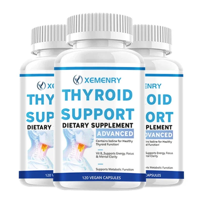 Thyroid Support Capsules - for Thyroid Health, Metabolism, Energy and Focus, Relieve Fatigue