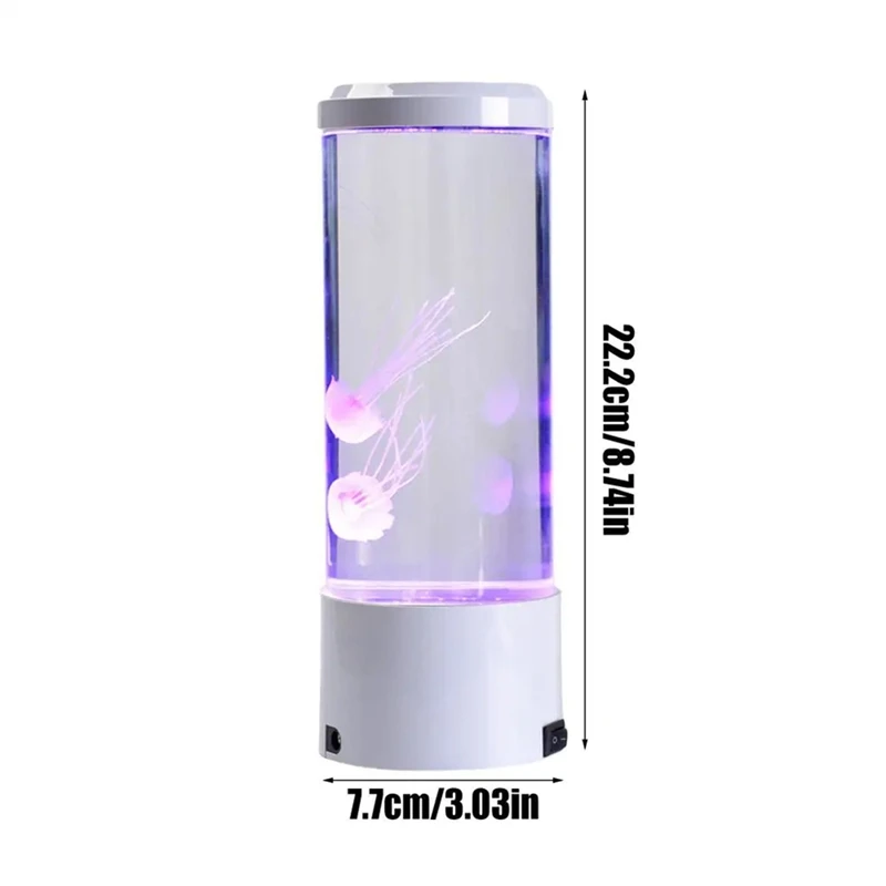ABAE-LED แมงกะพรุนไฟกลางคืนพร้อมรีโมทคอนโทรล USB ขับเคลื่อนโหมดแสงสีสันสดใสสําหรับโฮมออฟฟิศเดสก์ท็อปตกแต่ง