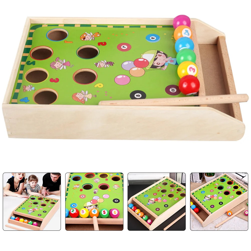 

Table Tennis Children’s Childrens Miniature Travel Pool Puzzle Wooden Billiard Tables for Room Top