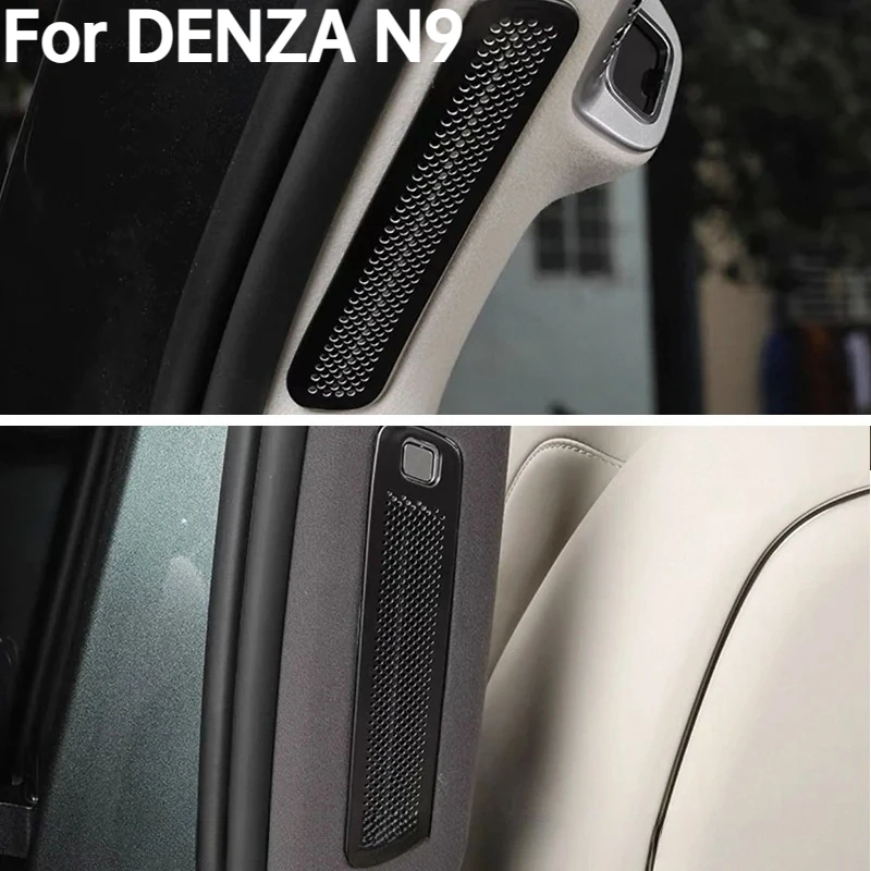 For DENZA N9 2025 2026 A Pillar B Pillar Air Conditioning Outlet Stainless Steel Cover Sticker Accessorie