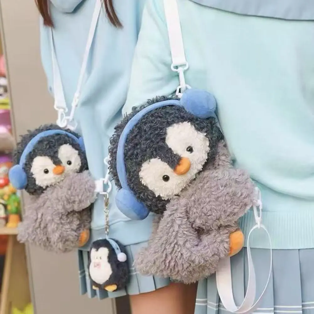 

Cute Penguin Crossbody Bag Doll Dual-purpose Bag Children Backpack JK Lolita Animal Shoulder Bag Students