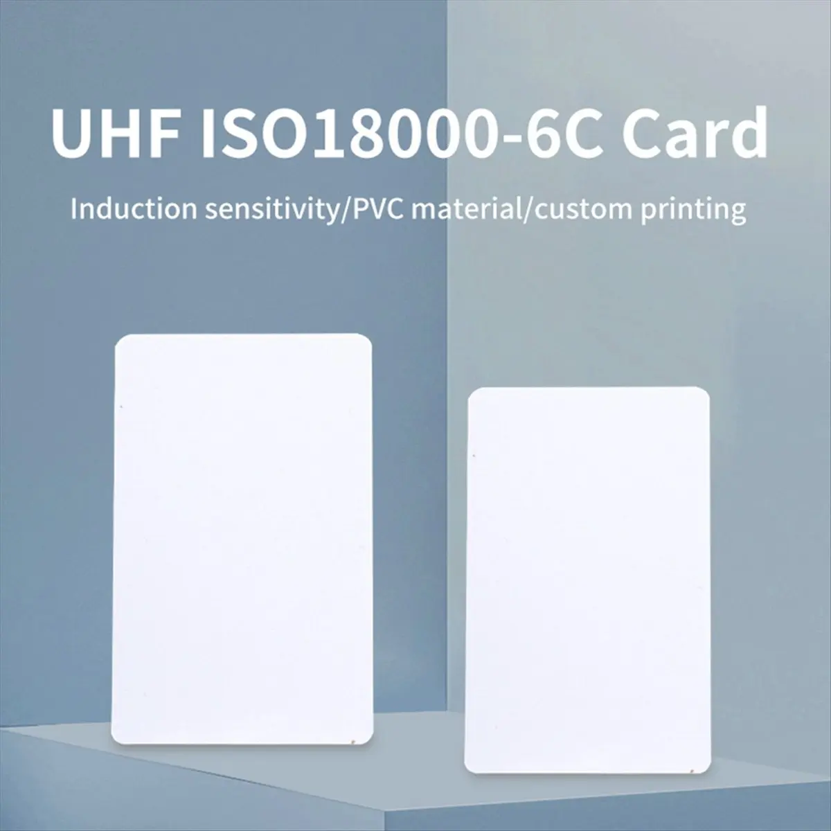 N15R NEW-100PCS UHF 860-960Mhz Long Read Range White Card Passive UHF RFID PVC Card for Access Management