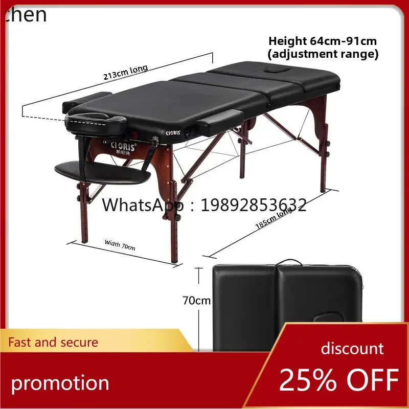 

YFY Folding Massage Bed Physiotherapy Portable Massage Bed Therapy Beauty Bed for Beauty Salon Use