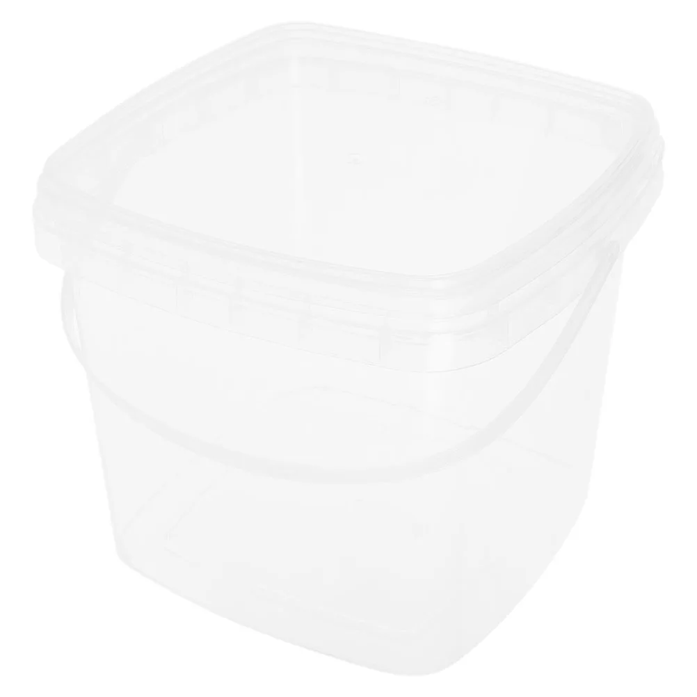 

Plastic Bucket Square Container Foldable Food Grade Clear Storage Buckets Waterproof Portable Picnic Camping Containers