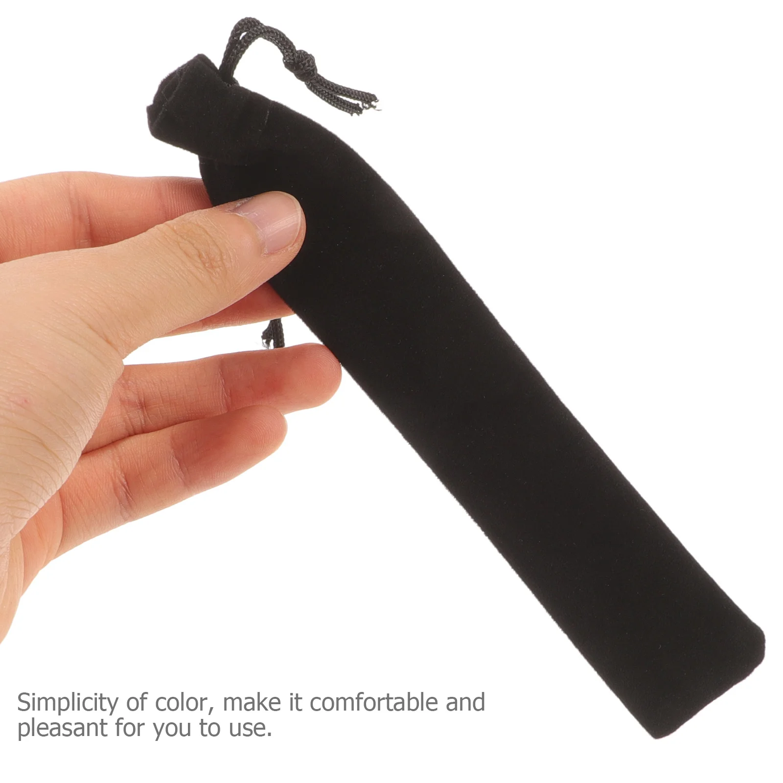 

25pcs Pen Pouch Thick Flannel Drawstring Pencil Bag Eco-Friendly Durable Gift Packaging School Office Storage Organizer Case