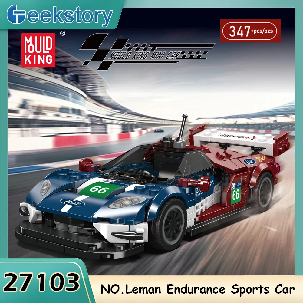 

Mould King 347pcs 27103 NO.Leman Endurance Sports Car Building Blocks Kit MOC Famous Car Model Vehicle Assembly Bricks Toys Gift