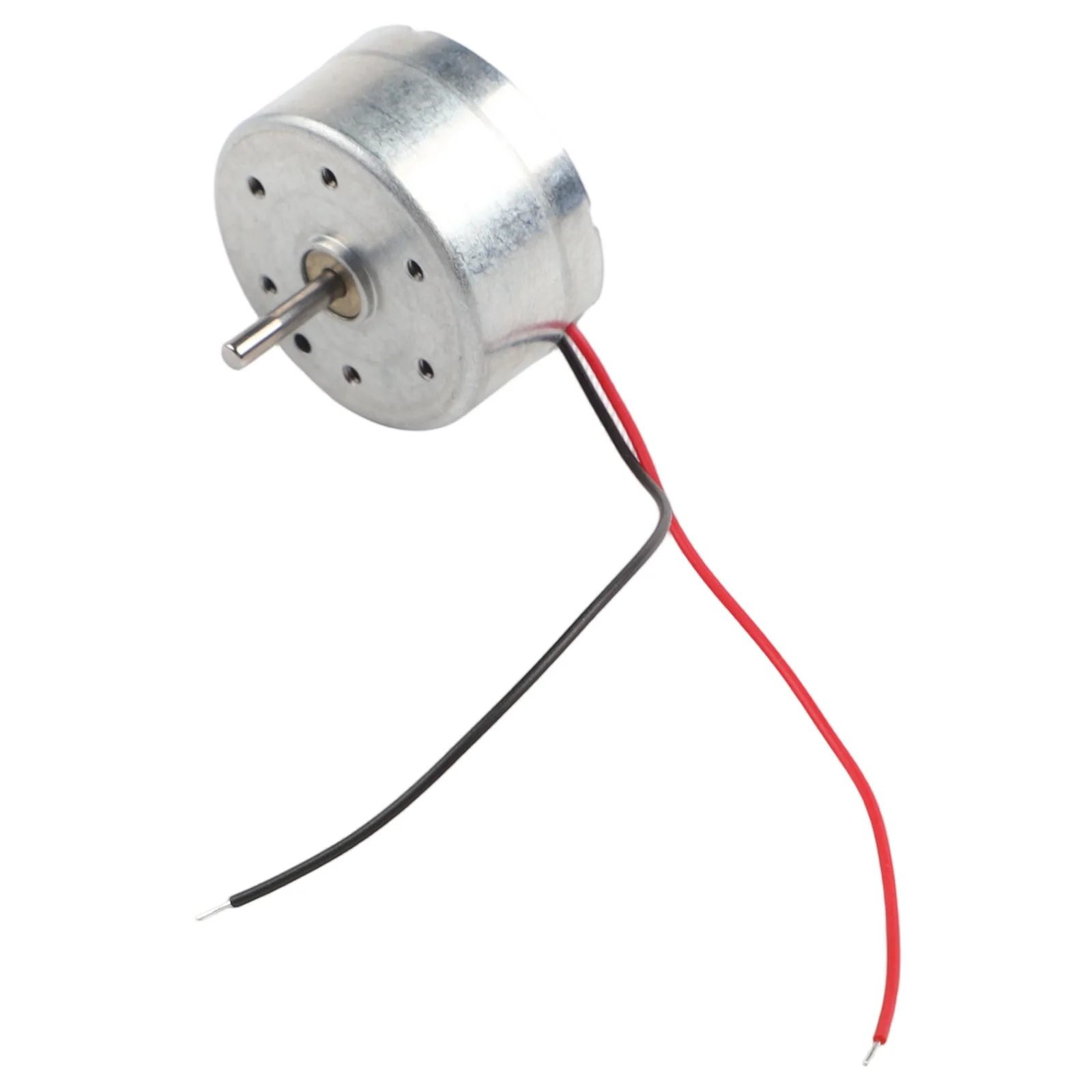 RF-300CA Round DC Motor 24.35mm x 12.4mm 2mm Shaft for Integration into Portable Electronics and Battery Powered Devices